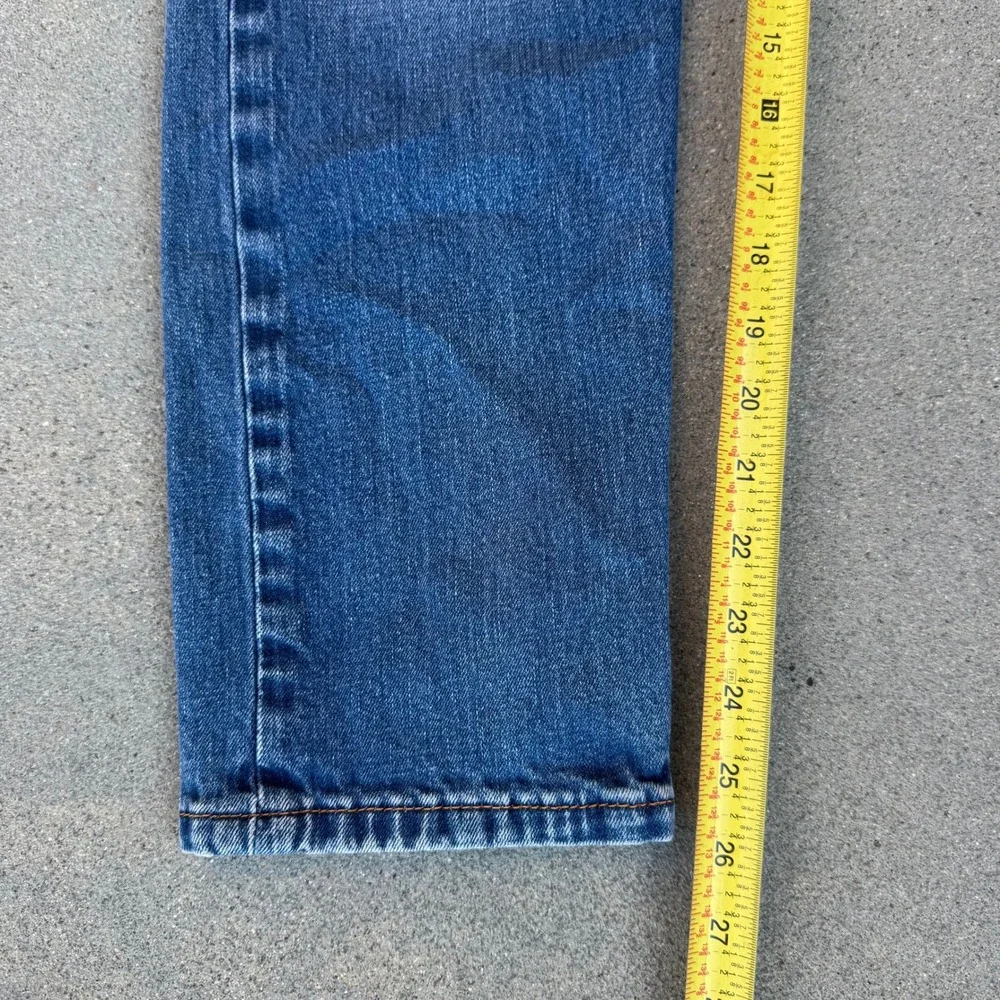 Levi's 522 Slim Taper Jeans Men 33x30 Blue Medium Wash Distressed